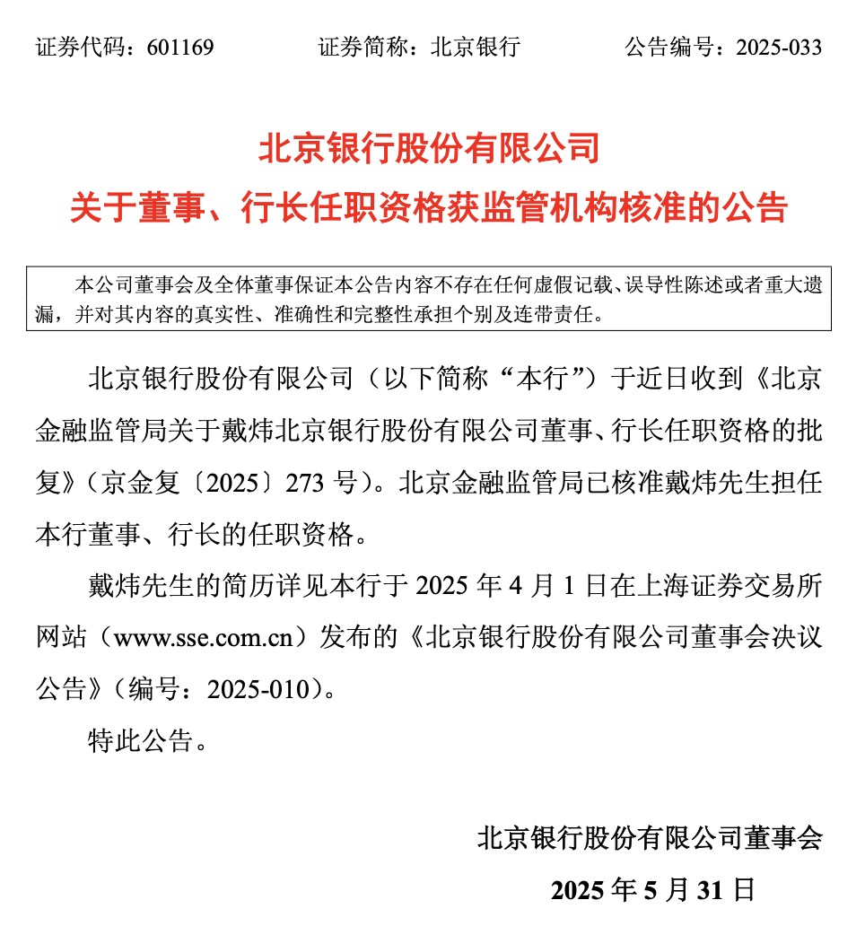 北京银行