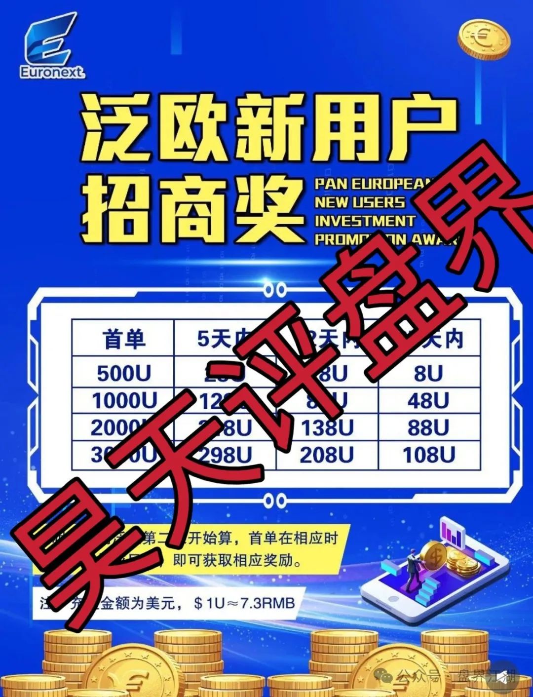 【资金盘骗局】【泛欧交易所】这就是个一轮圈韭菜盘,即将崩盘跑路!