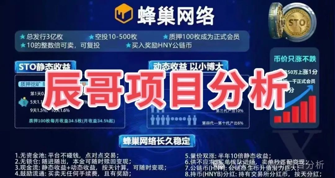 蜂巢网络STO（HNY）分红类资金盘骗局，这泡沫撑不过三个月！