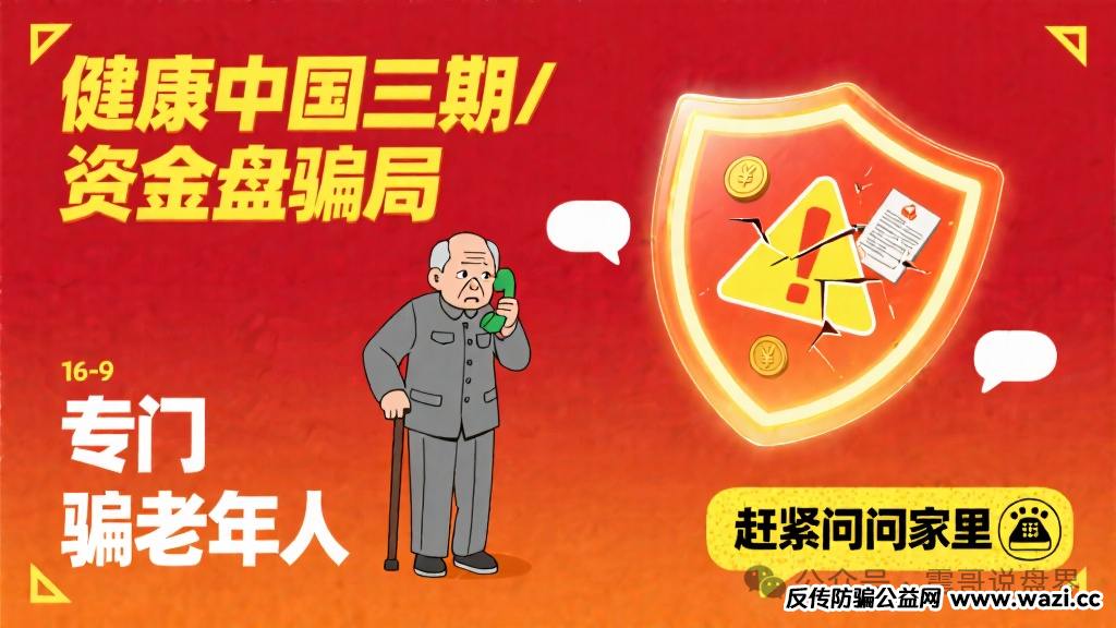 资金盘骗局【健康中国三期】专门骗老年人,赶紧问问家里!