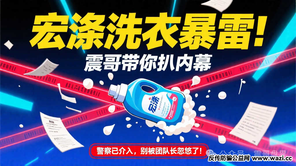 【宏涤洗衣】暴雷！内幕：警察已介入，别被团队长忽悠了！