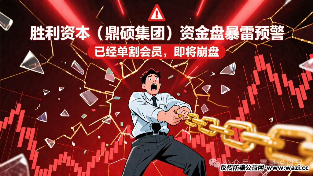 【胜利资本（鼎硕集团）】资金盘暴雷预警，已经单割会员，即将崩盘