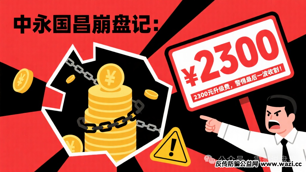 【中永国昌】圈钱上亿:2300元升级费,警惕最后一波收割!