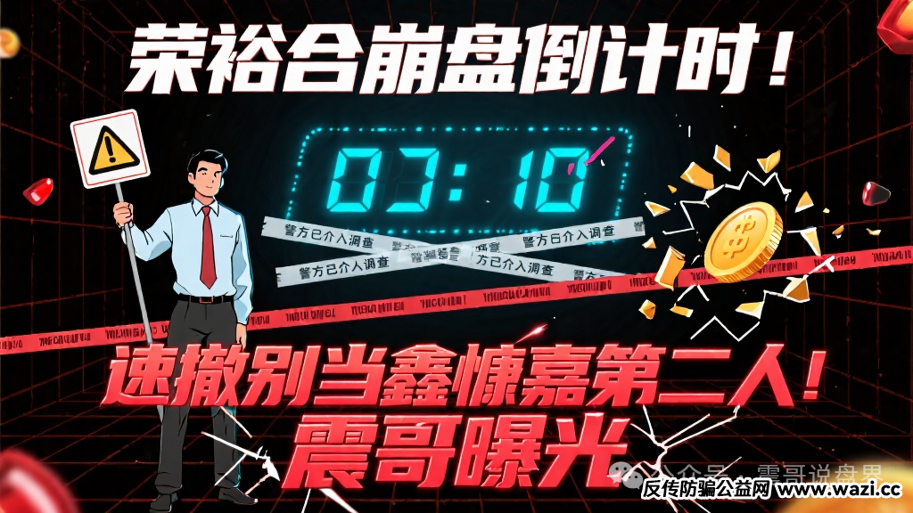 【荣裕合】崩盘倒计时！警方已介入调查，死亡预警；假区块链真传销！