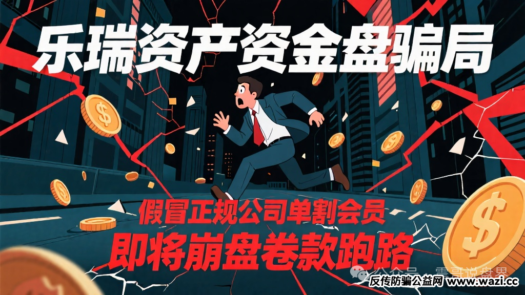 【乐瑞资产】资金盘骗局;开始疯狂单割,眼看就要卷钱跑路!