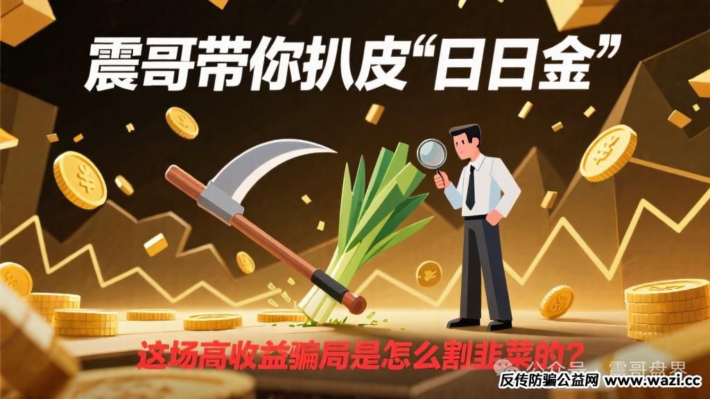 揭秘【日日金】这场高收益骗局是怎么割韭菜的?
