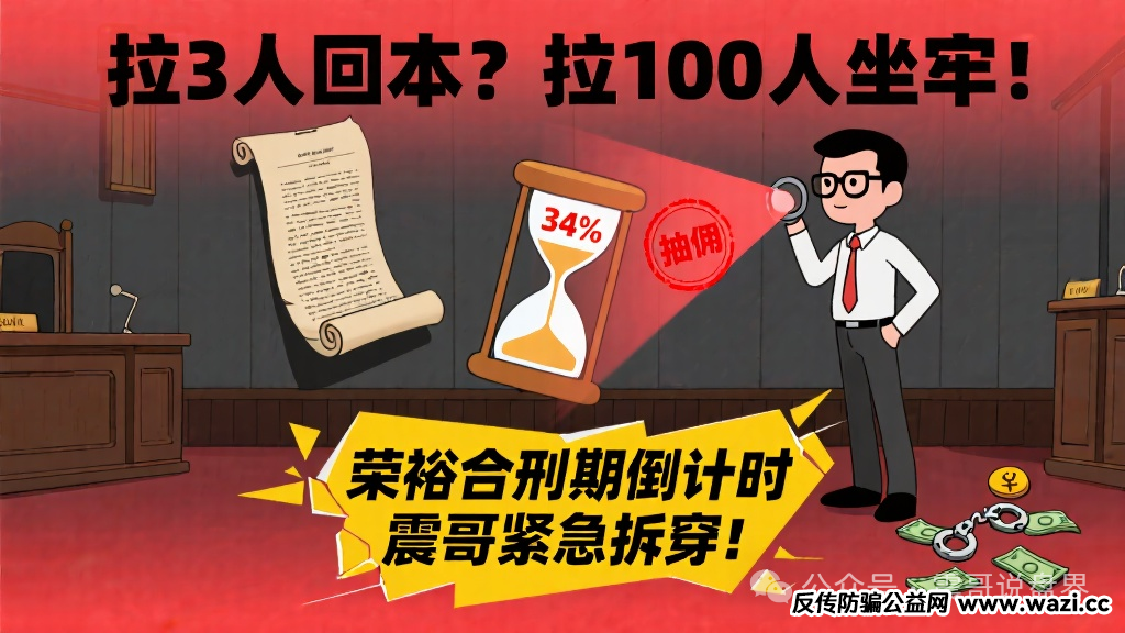 荣裕合34%抽佣,拉3人回本?拉100人坐牢!刑期倒计时!