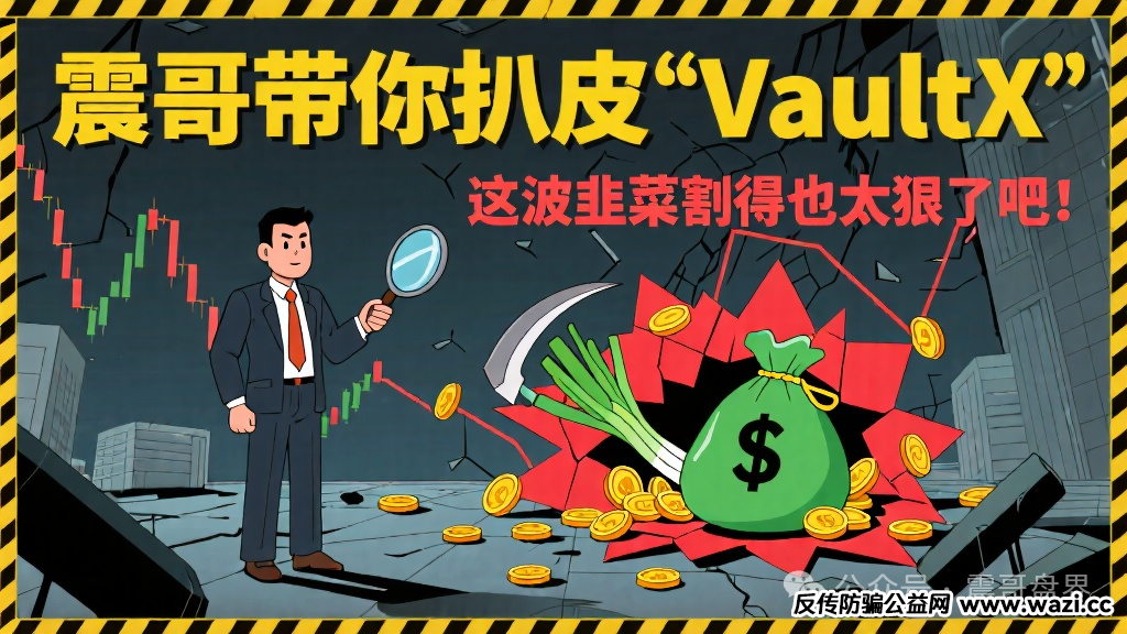 【VaultX（VAX）】这波韭菜割得也太狠了吧，典型的资金盘套路！