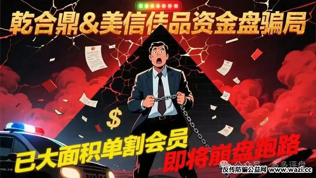 【乾合鼎】【美信佳品】资金盘骗局,已经大面积单割会员,即将崩盘跑路!