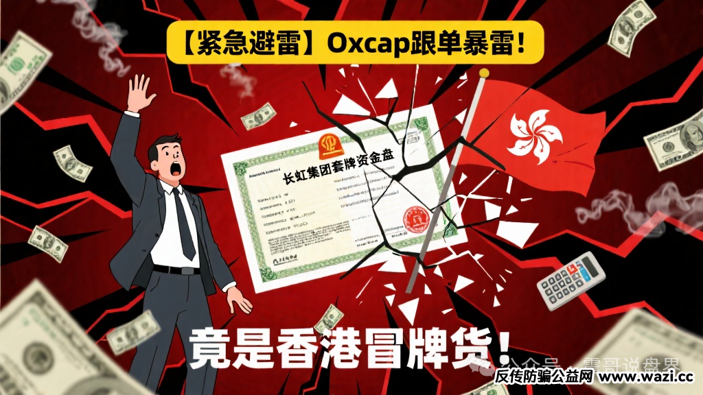 【避雷】Oxcap跟单暴雷！长虹集团套牌资金盘竟是香港冒牌货！