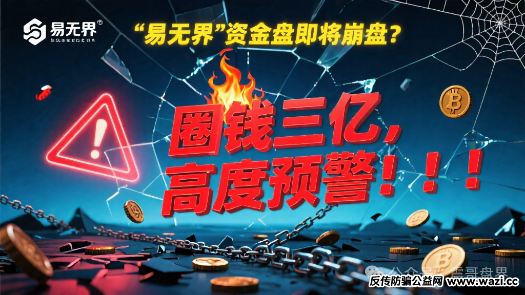 "易无界"资金盘即将崩盘?圈钱三亿,高度预警!
