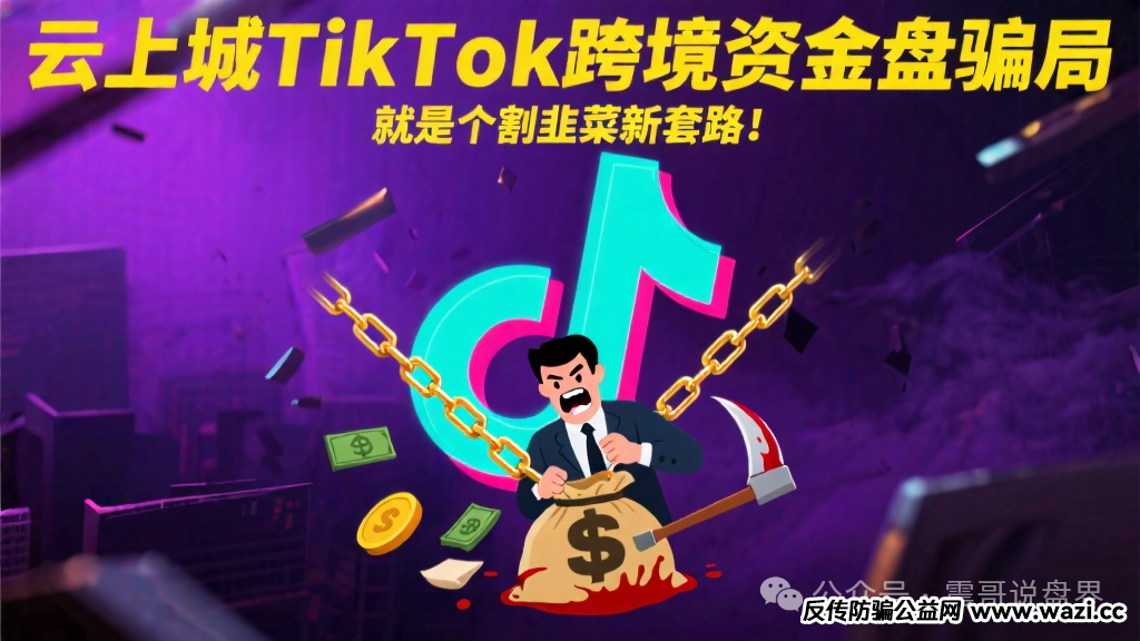 【云上城TikTok】跨境资金盘骗局,就是个割韭菜新套路!
