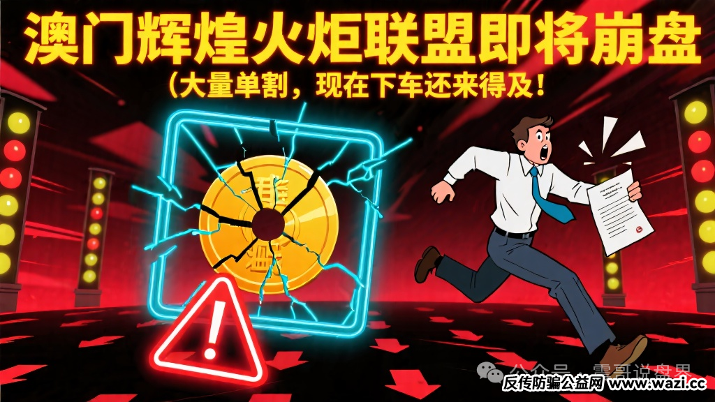 【辉煌火炬联盟】即将崩盘,大量单割,现在下车还来得及!