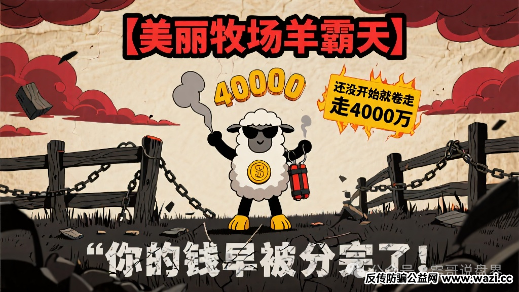 【美丽牧场羊霸天】还没开始就卷走4000万,你的钱早被分完了!