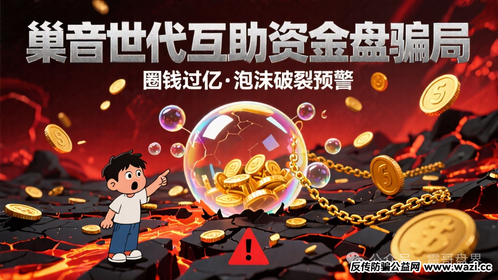 巢音世代互助资金盘骗局,圈钱过亿,泡沫过大,即将崩盘