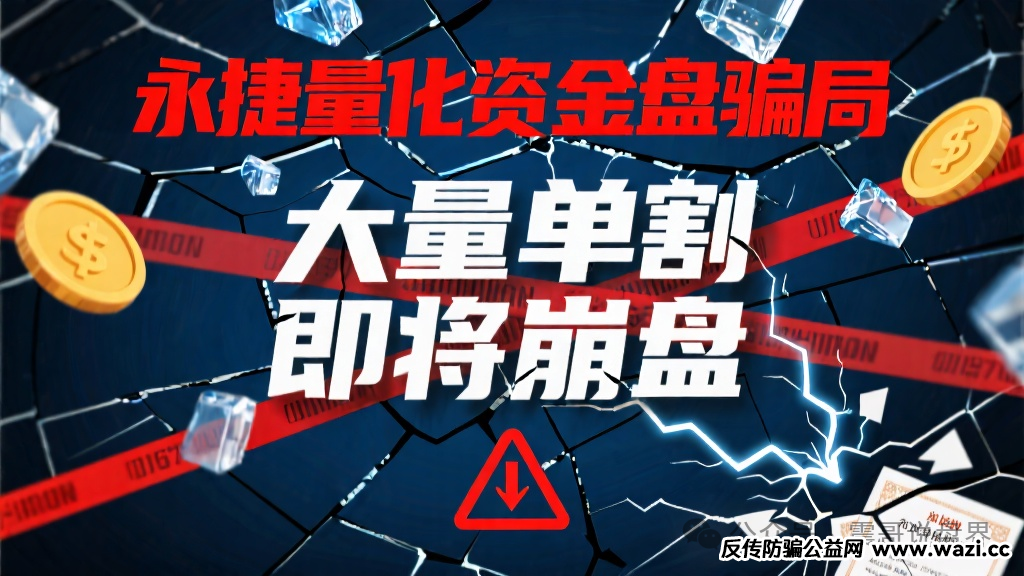 【永捷量化（永捷私募）】资金盘骗局预警，大量单割，即将崩盘！