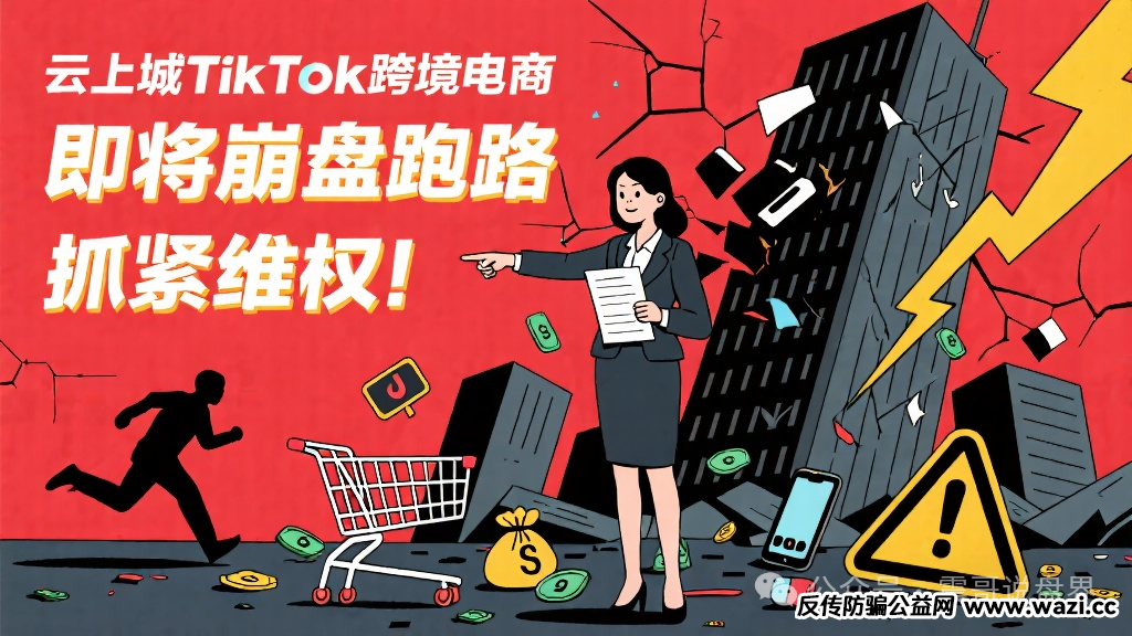 【云上城】TikTok跨境电商即将崩盘跑路,抓紧准备维权!