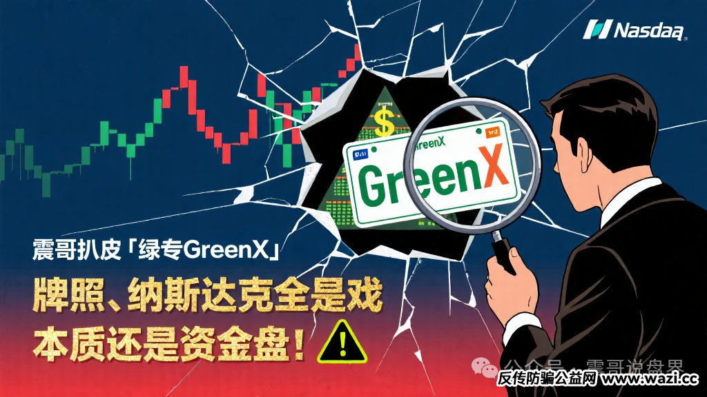 扒皮“绿专GreenX”：牌照、纳斯达克全是戏，本质还是资金盘！