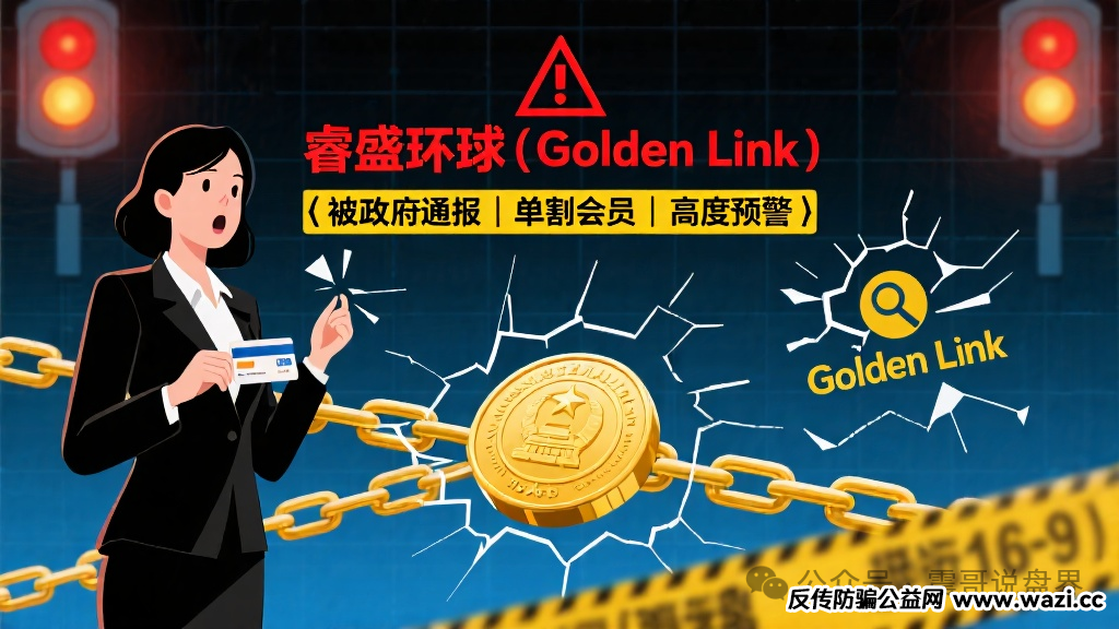 【睿盛环球(Golden Link)】资金盘骗局被政府通报,单割会员,高度预警!