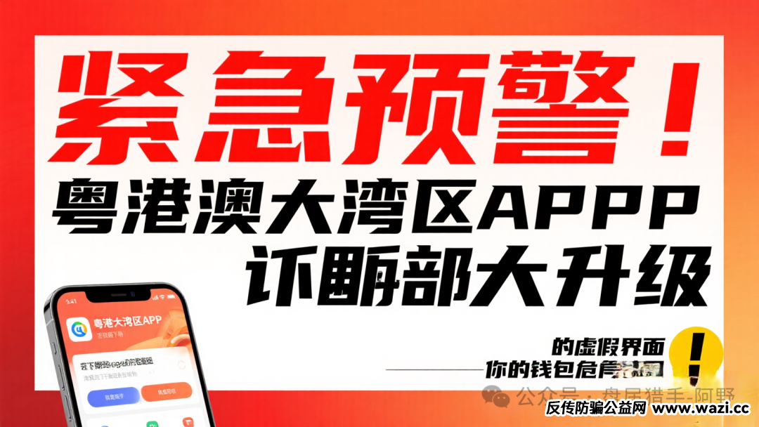 紧急预警!“粤港澳大湾区APP”骗局大升级,你的钱包危在旦夕!