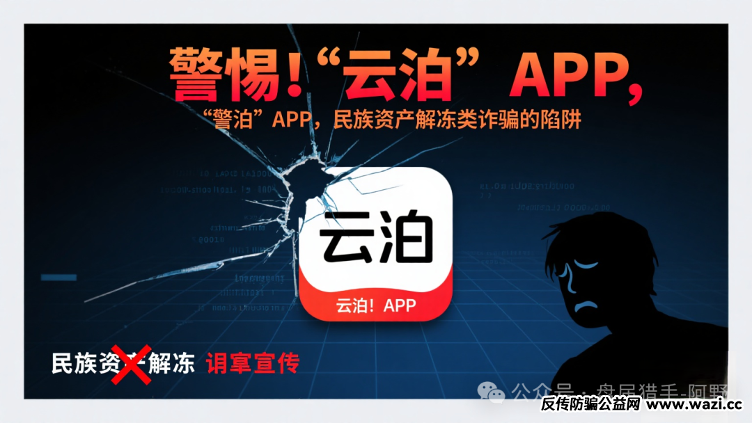 警惕!“云泊”APP,民族资产解冻类诈骗的陷阱 !