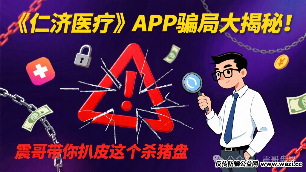 《仁济医疗》APP骗局大揭秘！带你扒皮这个杀猪盘