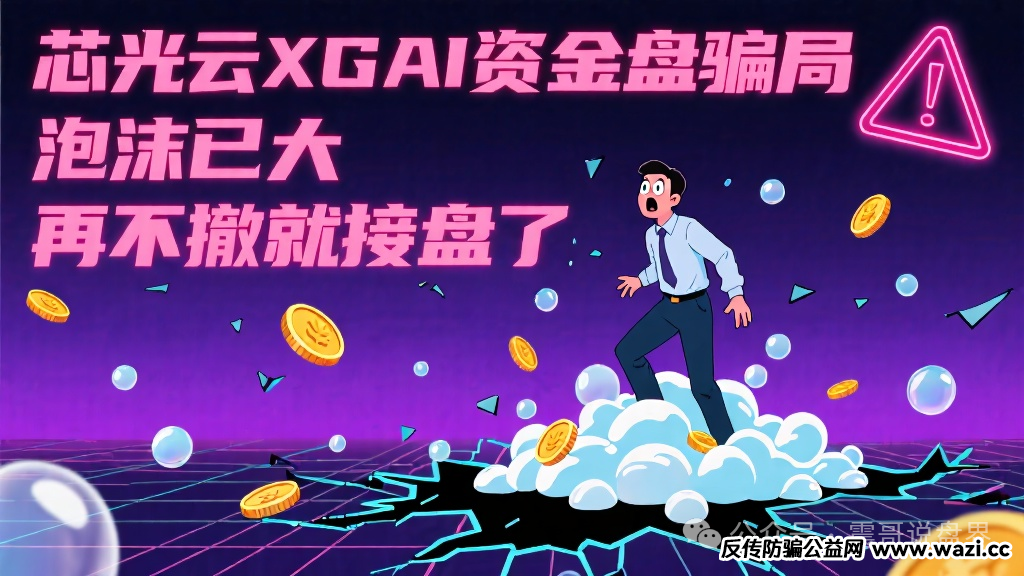 【芯光云XGAI】资金盘骗局,泡沫已大,再不撤就接盘了!