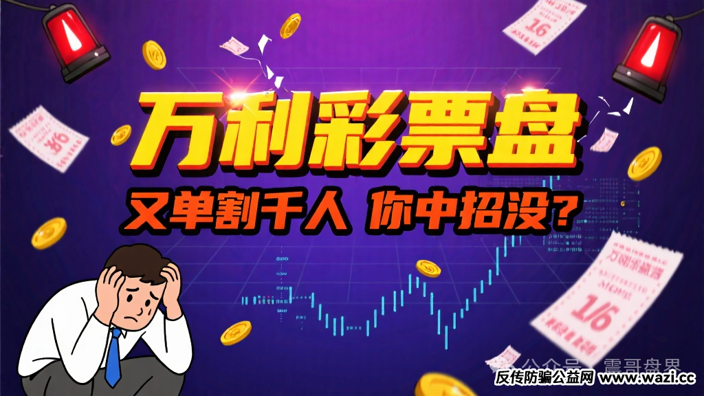 【万利国际】彩票盘：又单割了一千多人，你中招没？